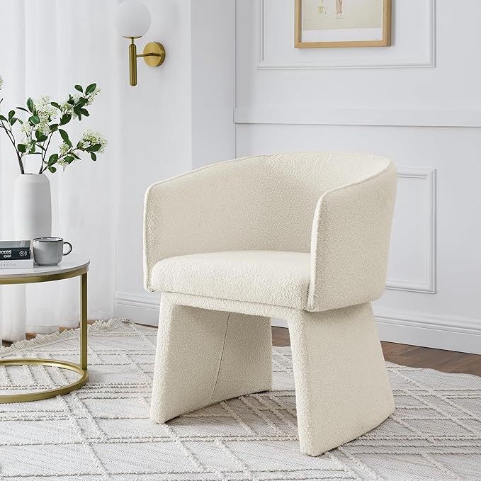 Modern Style Simple and Elegant Chair, Beige Leisure Chair