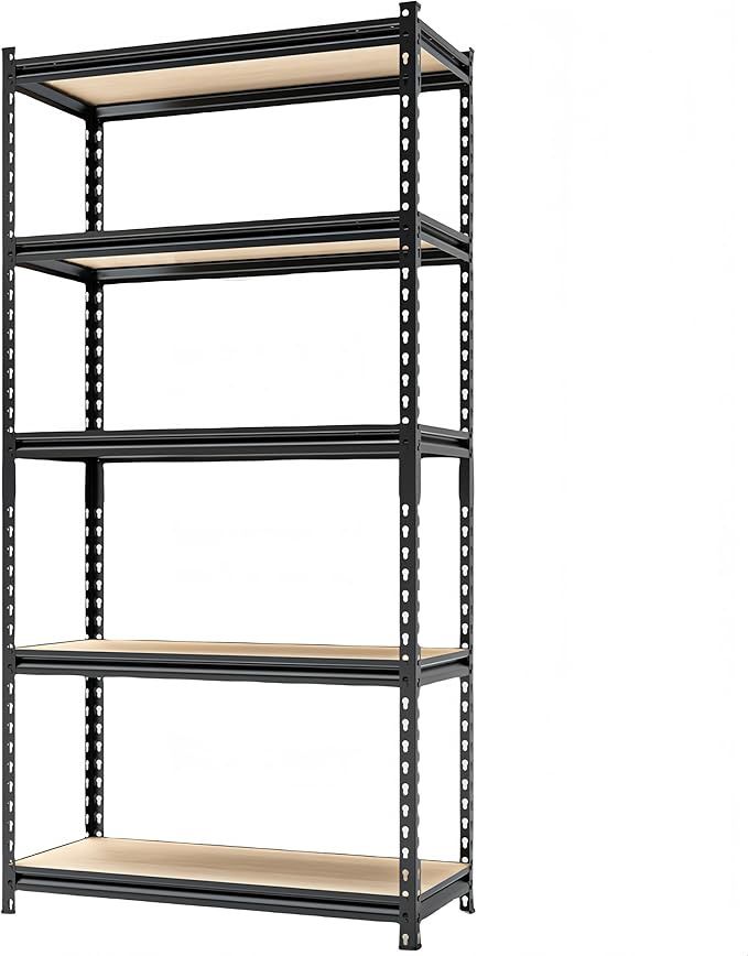 Storage Shelves Shelving 5 Tier Metal Shelving 28&quot; W x 12&quot; D x 59.8&quot; H