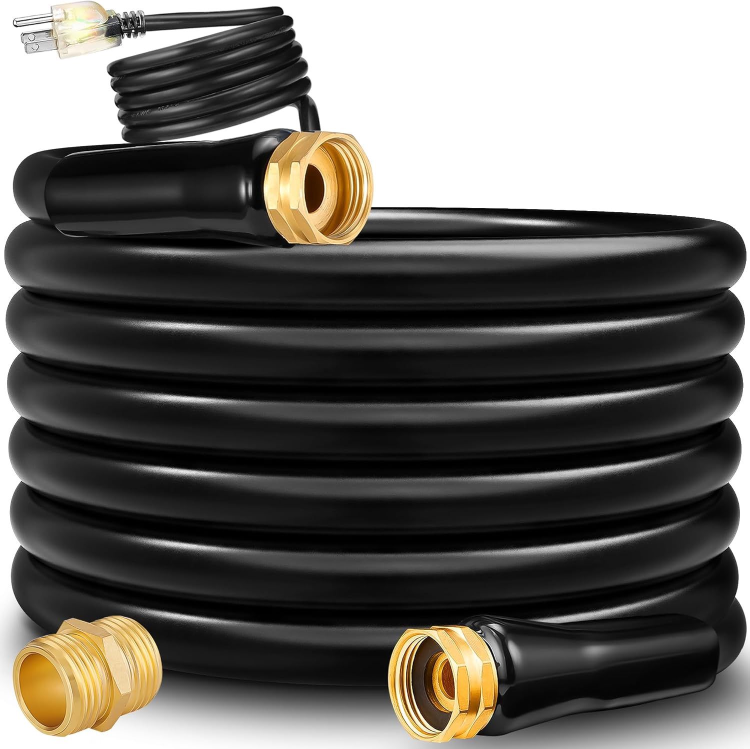 25 ft Heated Drinking Fresh Water Hose – Watering Line Freeze Protection Withstand Temperatures Down to -31°F – Lead&amp;BPA Free, Anti-Freeze Heated Hoses for RV,Home,Garden, Outdoors,Camper,Trailer