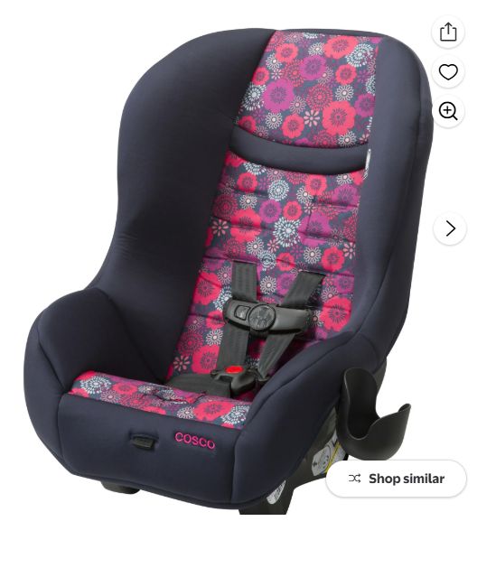 Cosco Kids Scenera NEXT Convertible Car Seat, Orchard Blossom Navy,