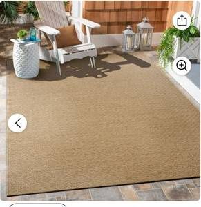 Better Homes &amp; Gardens 7&#39; x 10&#39; Natural Outdoor Rug