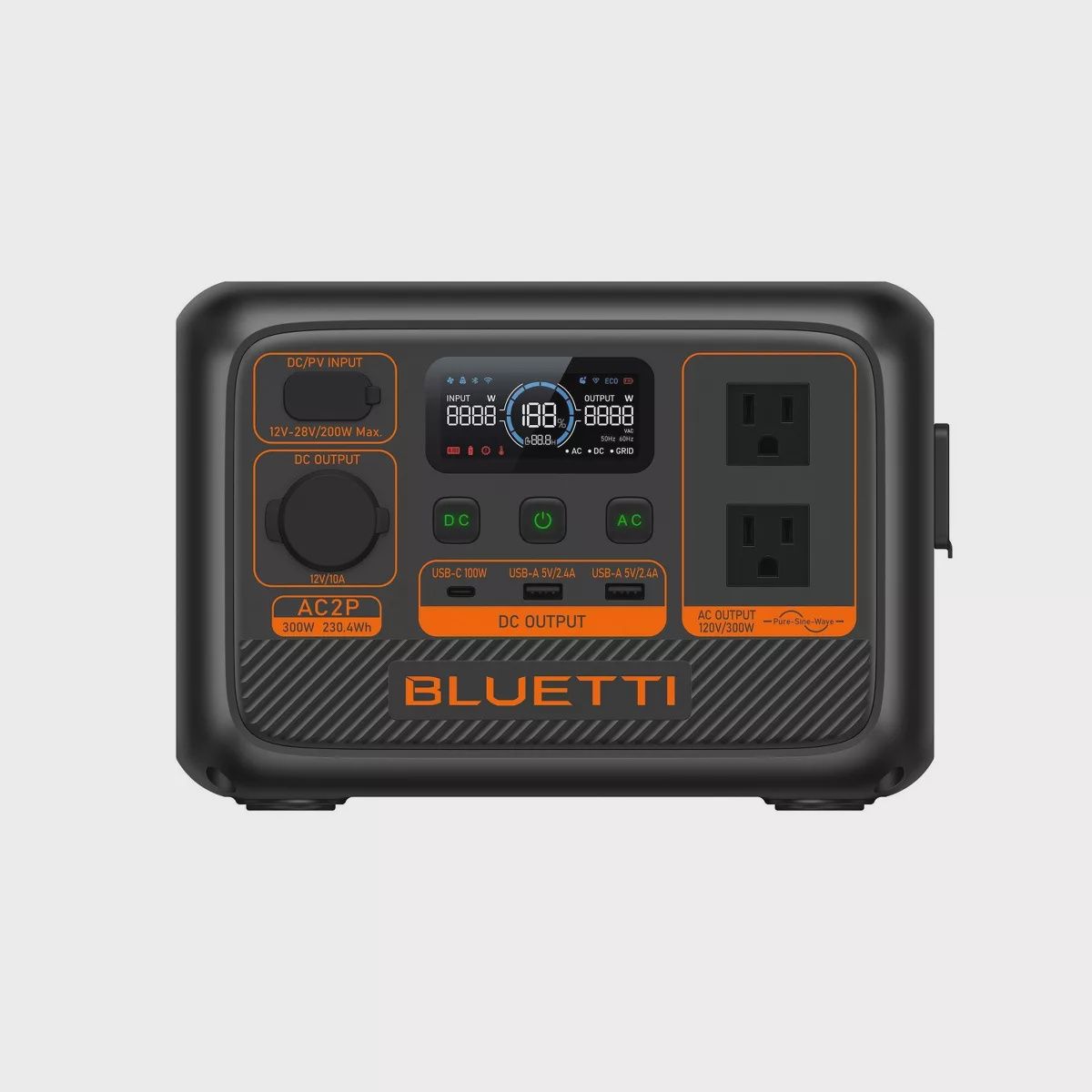 BLUETTI Premium Series 300W Portable Power Stations Black