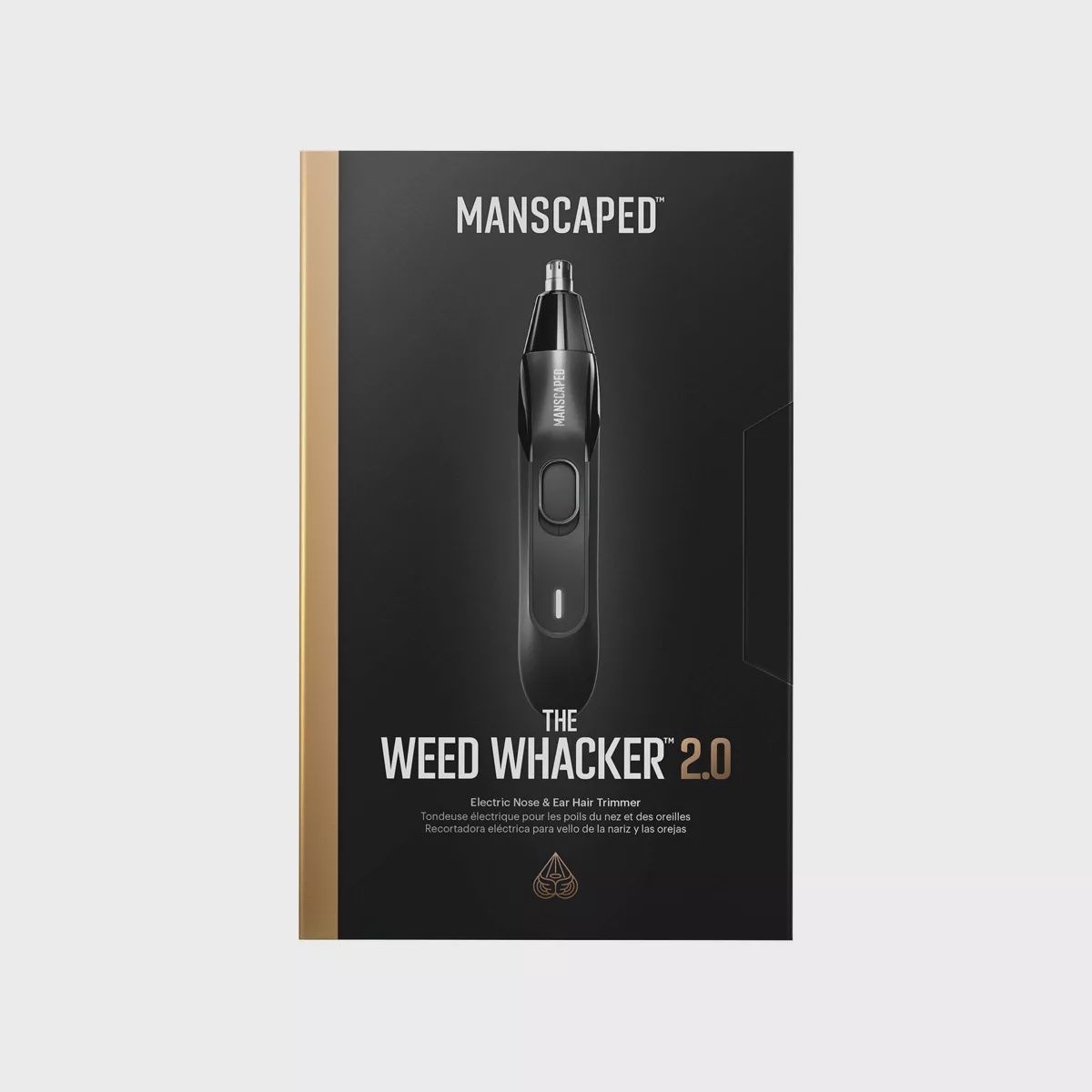 MANSCAPED The Weed Whacker 2.0 Ear &amp; Nose Hair Trimmer, SkinSafe Electric Clippers, Rechargeable Battery Shaver