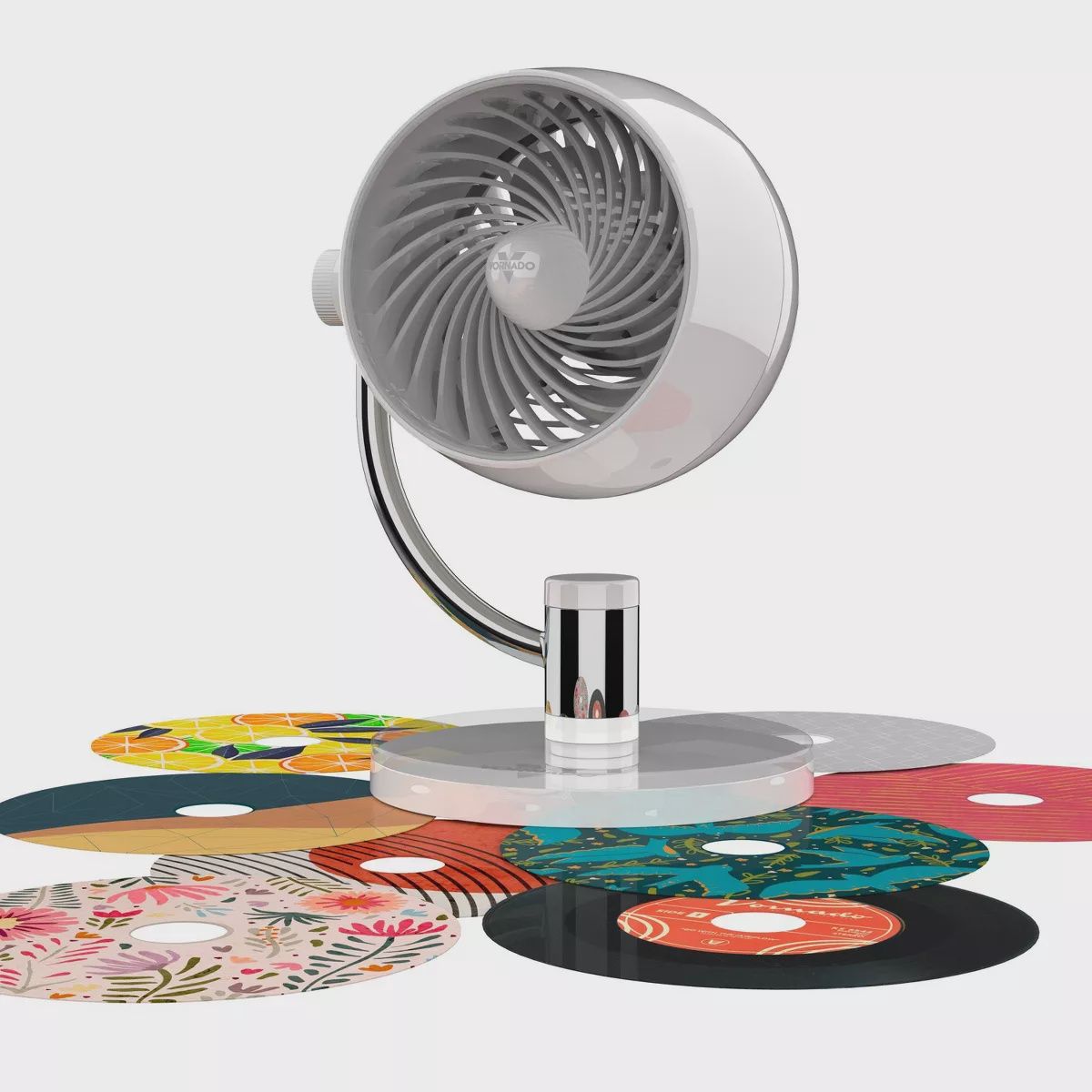 Vornado PIVOT 3U Whole Room Air Circulator with Customizable Design Discs: Electric Desk Fan, 3 Speeds, 100-300 sq. ft.