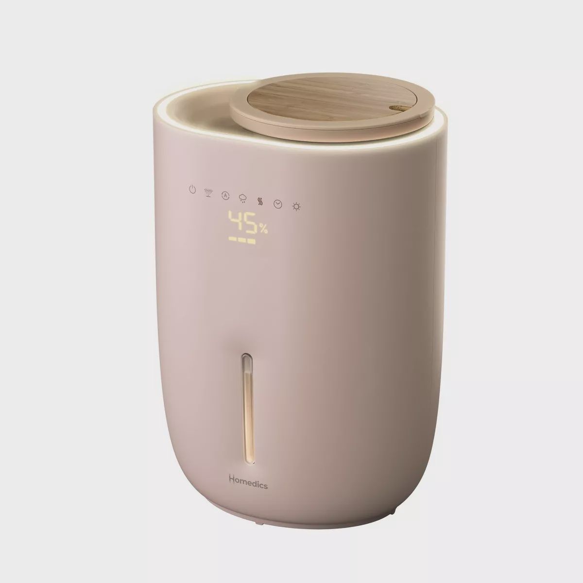 HoMedics Top-Fill Easy to Clean Warm/Cool Mist Ultrasonic Humidifier with Small Planter and Aromatherapy: 1.3 Gal, 60 Hr Run, No Filter