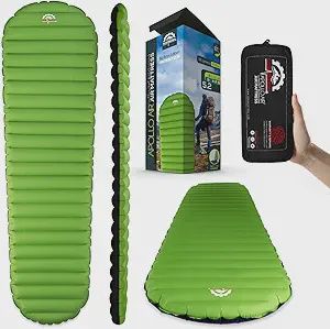 Gear Doctors Ultralight 17oz Camping Sleeping pad ApolloAir - Compact, Warm 5.2 R-Value 4 Season Air Mattress, Perfect for Backpacking, Hiking - Lightweight Inflatable &amp; Compact Sleep Pad