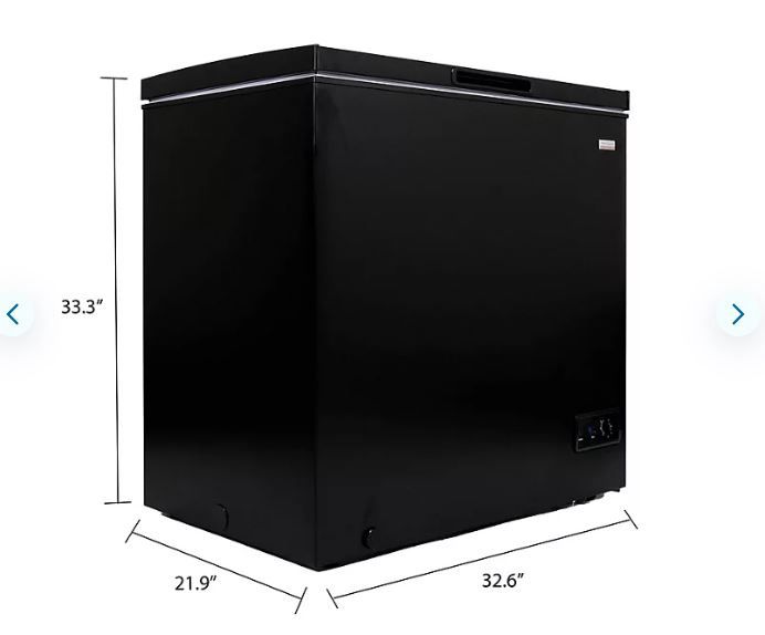 Frigidaire Gallery 7 Cu. Ft. Chest Freezer, Black FGFRF7009 new