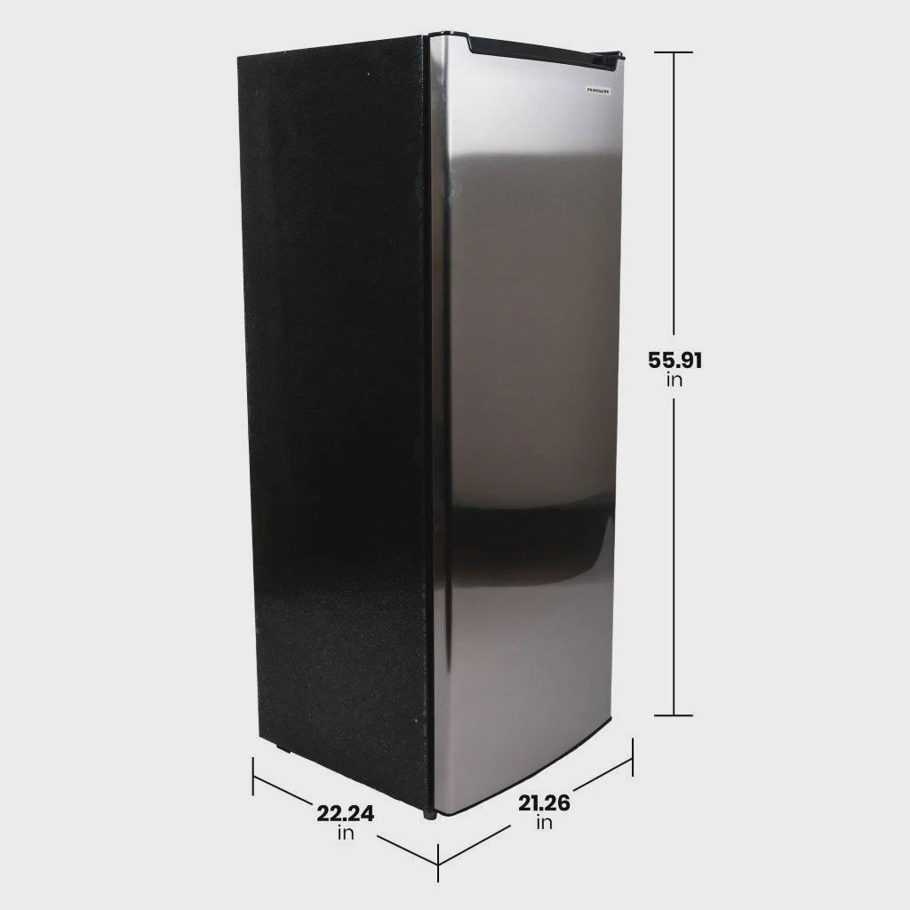 Frigidaire EFRF696-AMZ Upright Freezer 6.5 cu ft Stainless Platinum Design Series,Silver