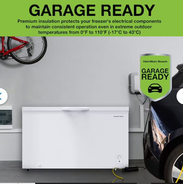 Hamilton Beach 14-cu ft Garage Ready Chest Freezer ( White )