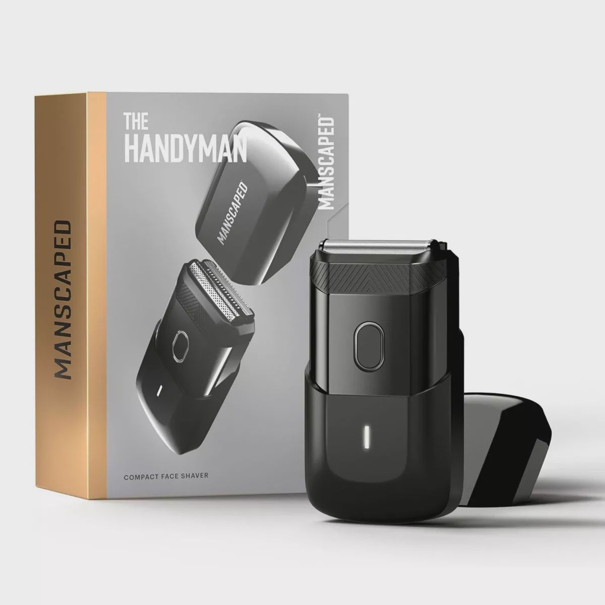 MANSCAPED The Handyman Compact Face Shaver, Portable SkinSafe Men&#39;s Travel Facial Hair Electric Razor