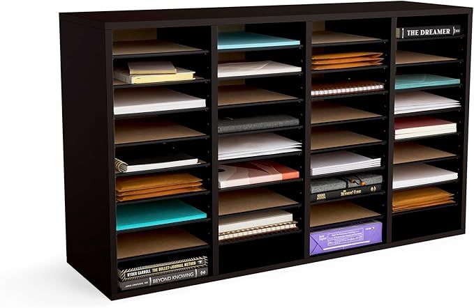 Safco Wooden Paper and Mail Organizer for Home Office and Classroom