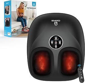 COMFIER Shiatsu Foot Massager Machine, Carbon Black