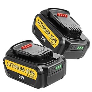 Fayeey 2-Pack 6.5Ah Replacement for Dewalt 20v Battery DCB205 Compatible with 20v Dewalt Batteries DCB206 DCB200 DCB204 DCB180 Cordless Power Tools