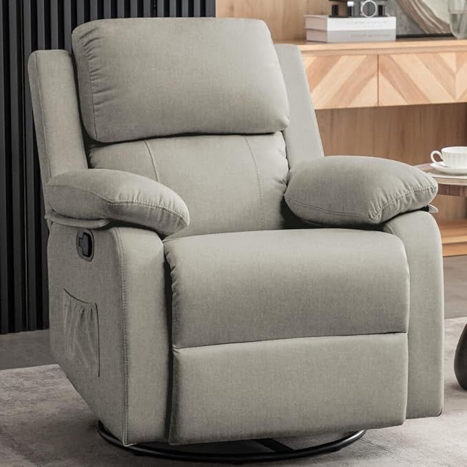 Recliner Chair, 360 Swivel Rocker Chair for Adults, Small Recliner