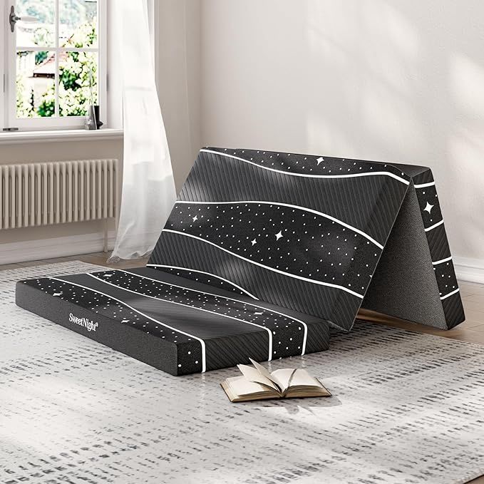 Sweetnight Tri-fold Mattress - 4 Inch Dual-layer Twin XL