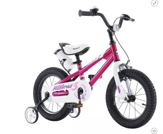 RoyalBaby Freestyle Children Kids Bicycle w/Handbrake, Training Wheels