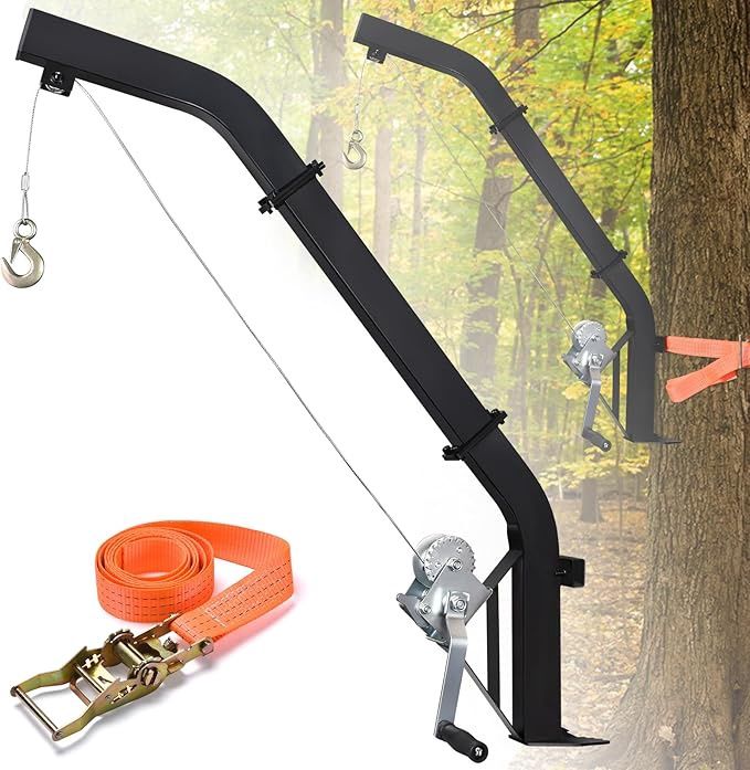 Tree Mounted Deer Hoist for Hunting, 500LBS Hunting Game Hoist