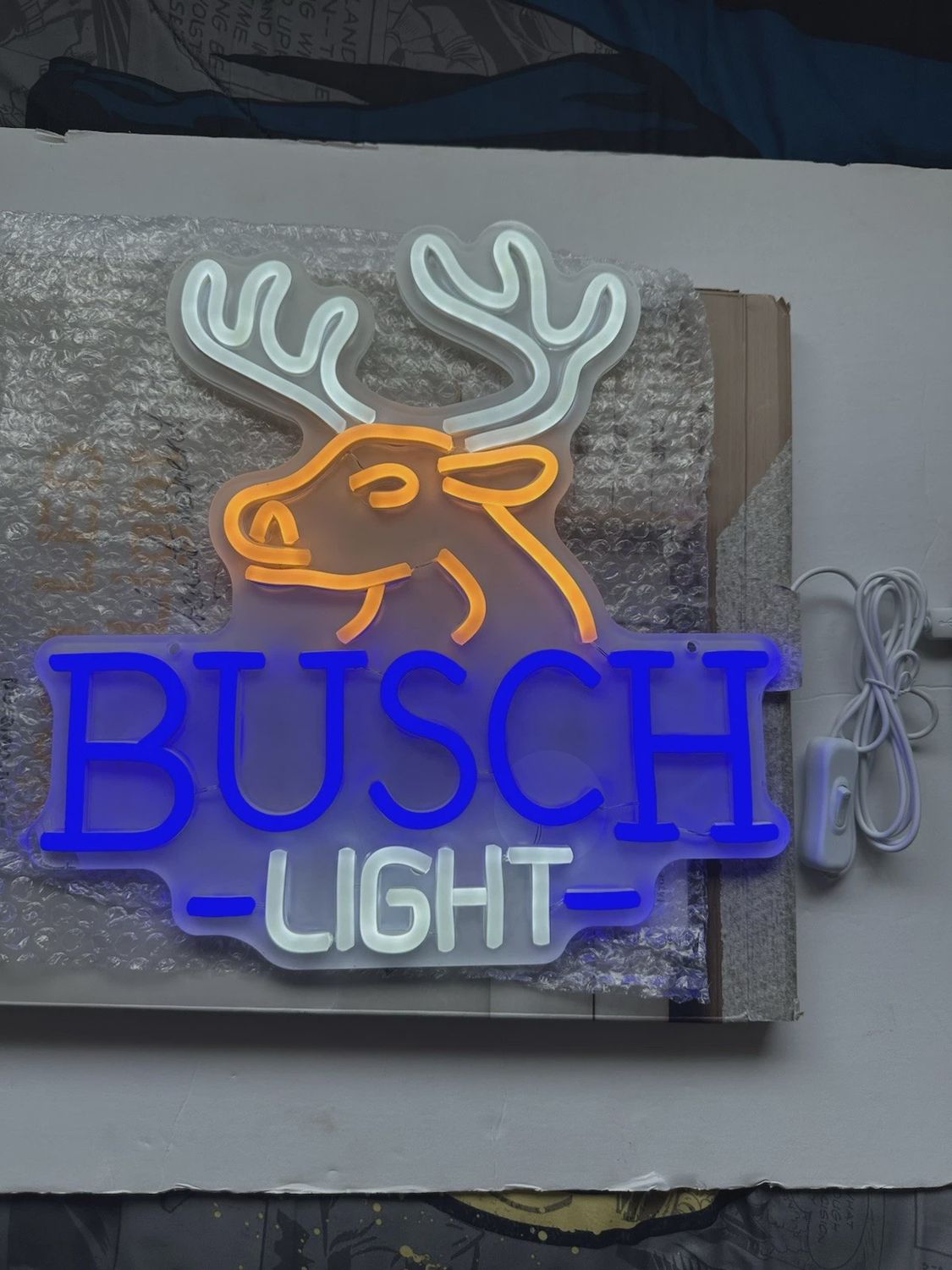 Busch Light Led Neon Sign For Man Cave