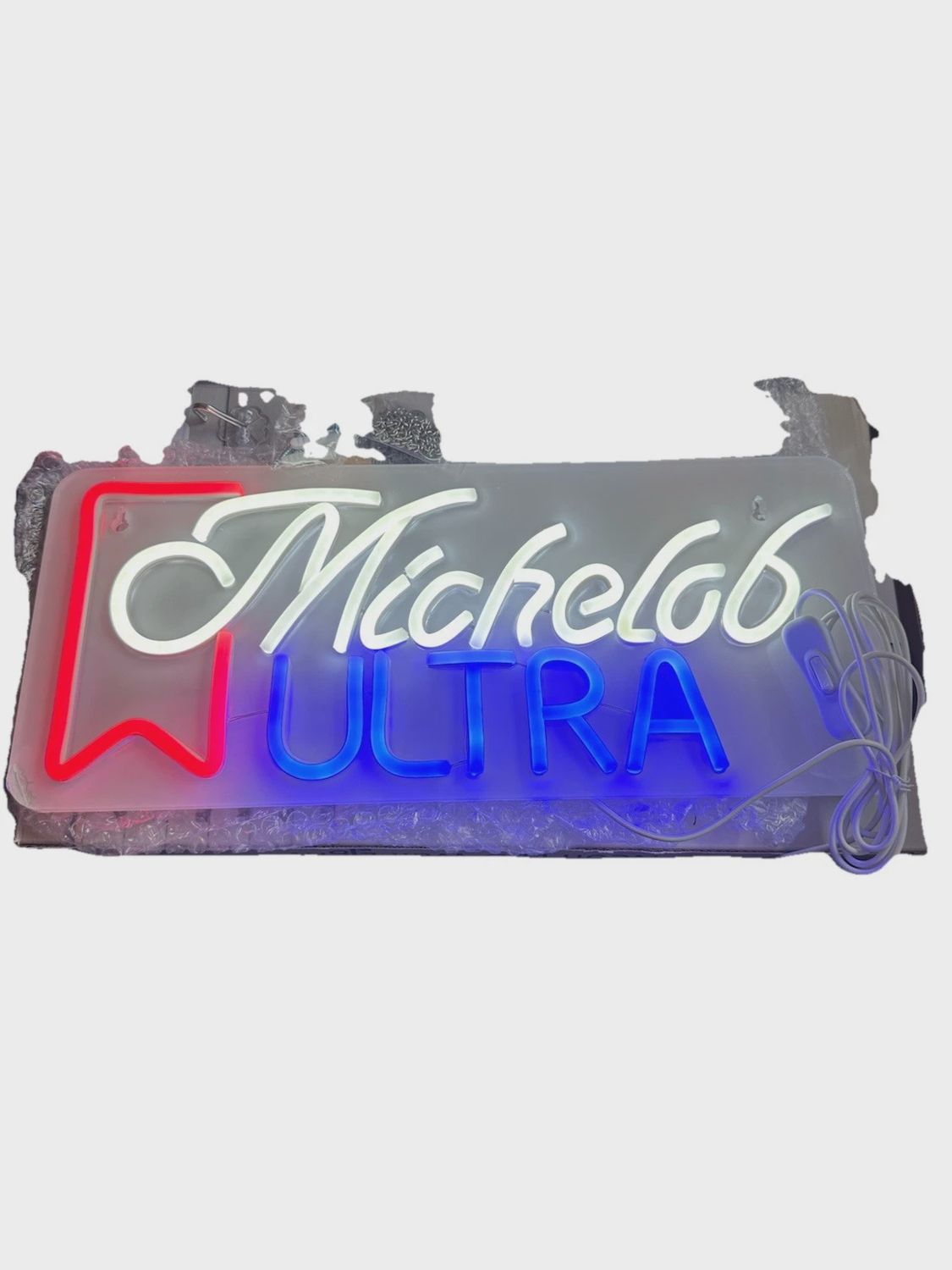 &quot;Michelob Ultra&quot; Words Logo LED Neon Sign