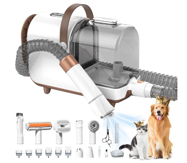 Bunfly Pet Grooming Kit &amp; Hair Vacuum