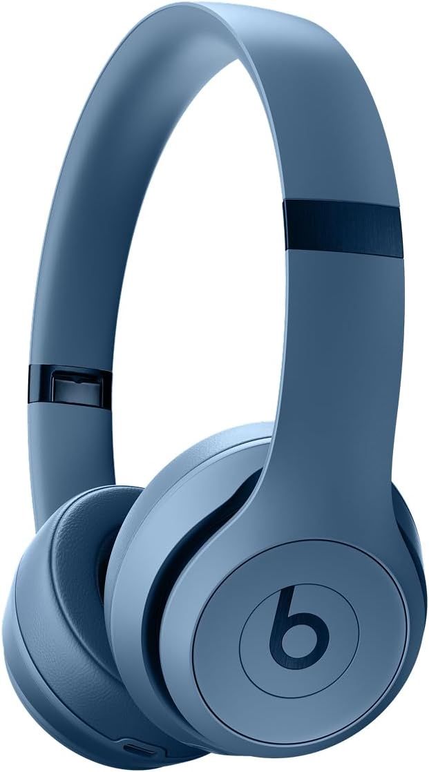 Beats Solo 4 - Wireless Bluetooth On-Ear Headphones, Apple &amp; Android Compatible, Up to 50 Hours of Battery Life - Slate Blue demo unit