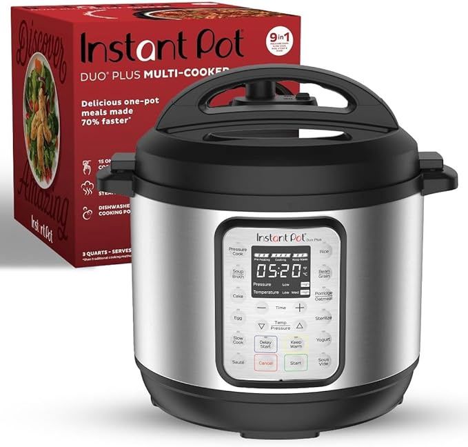 Instant Pot Duo Plus 9-in-1 Multicooker, Pressure Cooker, Slow Cook,