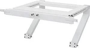 Top Shelf TSB-2438 Universal Heavy Duty Window Air Conditioner AC Support Bracket -Holds Up to 225 lbs., No Drilling or Tools Required, White
