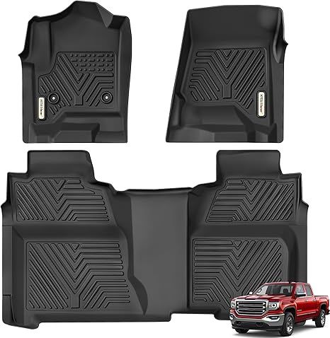 YITAMOTOR Floor Mats 2014-2018 Chevy Silverado/Sierra 1500 Crew Cab