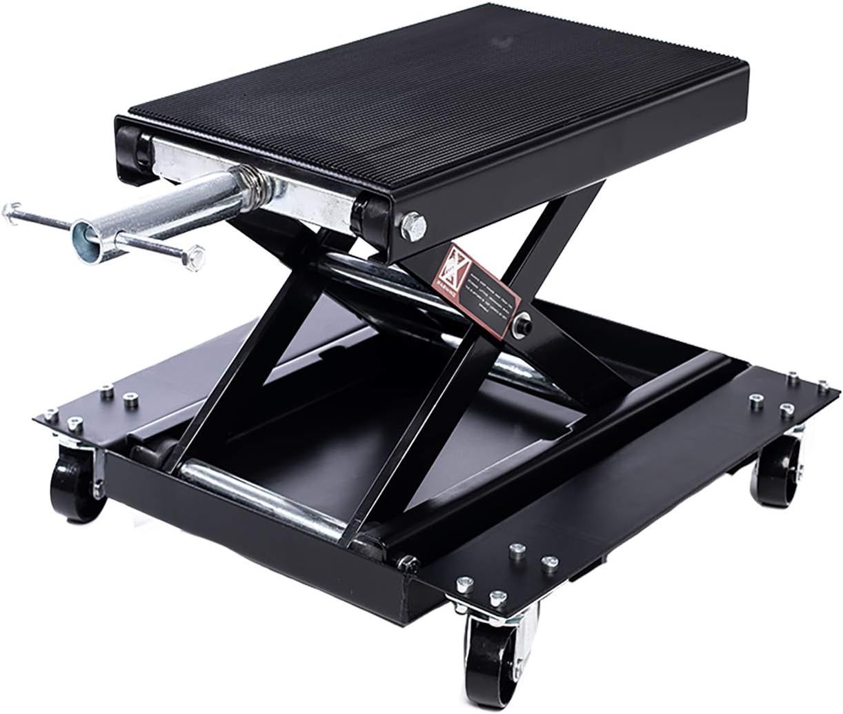 Apextreme 1100 LB Motorcycle Lift Scissor Jack Wide Deck