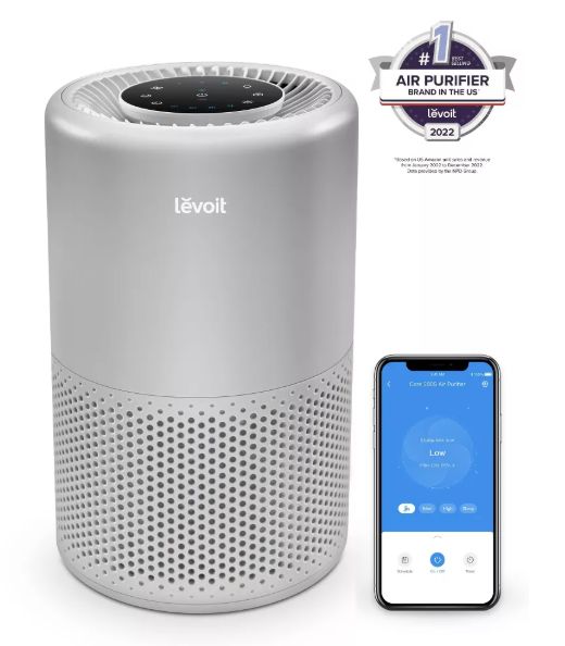 Levoit Core 200s Smart Air Purifier, Gray