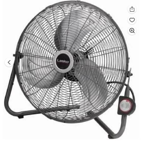 Lasko Max Performance 20&quot; High Velocity Floor or Wallmount Fan
