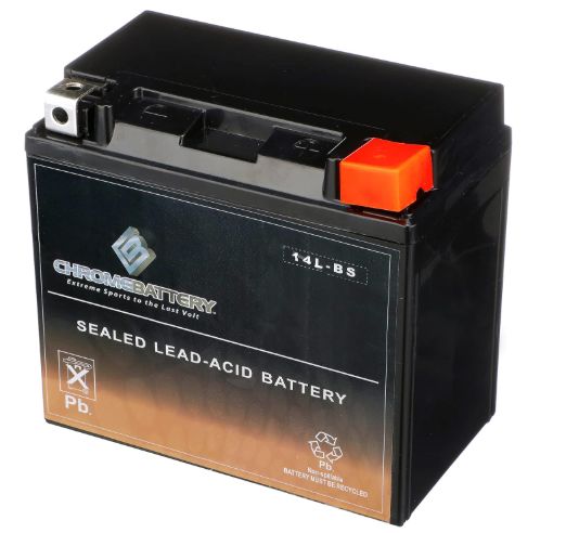 CHROMEBATTERY 14L-BS Maintenance Free AGM Powersports Battery
