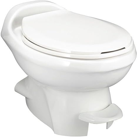 Aqua-Magic Style Plus RV Toilet / Low Profile / White - Thetford 34433