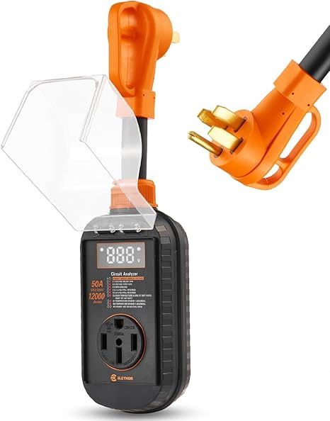 RV Surge Protector 50 Amp 12000 Joules RV Circuit Analyzer Electrical