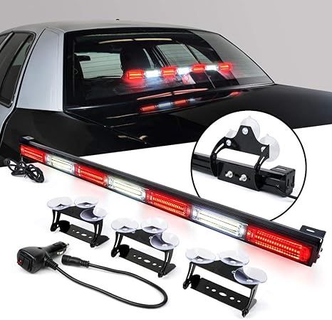 Xprite 31&quot; COB LED Emergency Traffic Advisor Strobe Light Bar, 21 Flashing