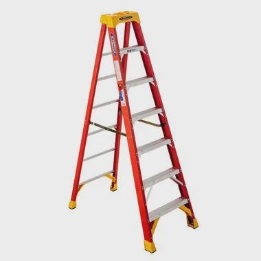 Werner 7-ft Fiberglass Type 1A - 300 lbs. Capacity Step Ladder 6207