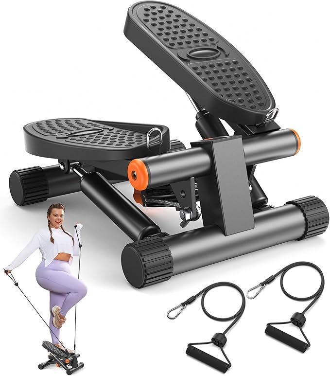 Niceday Steppers for Exercise, Mini Stair Stepper with Resistance Band