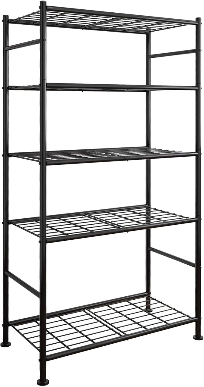Storage Shelves - 5 Tier Shelf Organizer 33.0&quot; W x 12.6&quot; D x 72.0&quot; H,