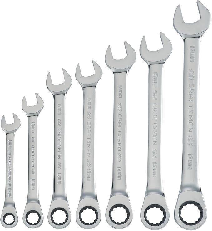 CRAFTSMAN Ratchet Wrench, 12 Point, 7-Piece Set (CMMT87019)