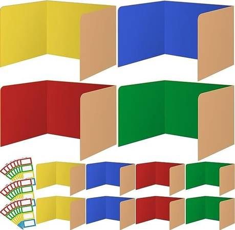 40pc Desk Dividers for Students Privacy Folders Classroom