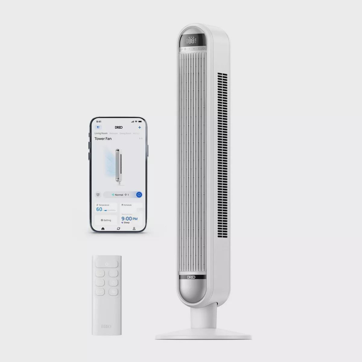 Dreo 42&quot; Cruiser Pro T1 Oscillating Bladeless Remote Tower Fan