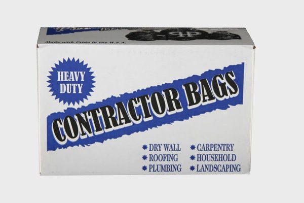 32&quot; x 50&quot; 42 Gal 3 Mil Black Contractor Bags, 100/Roll