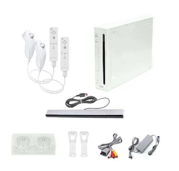 Nintendo Wii Console, White Premium Bundle (Factory Refurbished)