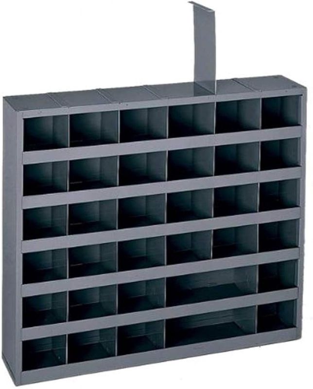 Durham 314-95 Gray Cold Rolled Steel Parts Bin, 23-3/4&quot; Width x 4-3/4&quot; Depth x 23-3/4&quot; Height