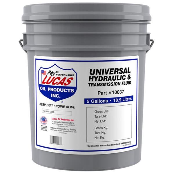 Lucas Universal Hydraulic Fluid 10037 5 gallon bucket