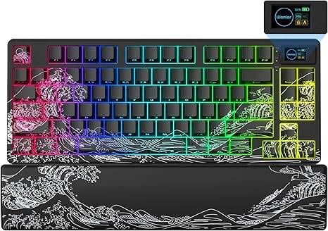 Womier 75% Wireless Mechanical Keyboard with Color Gaming Keyboard