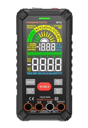 Smart Digital Multimeter, 10000 Counts, 1000V 10A, Non-Contact Voltage
