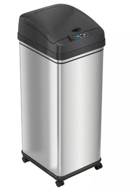 iTouchless Rolling Sensor Kitchen Trash Can