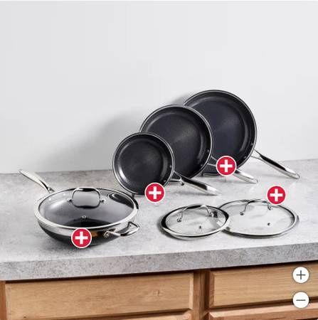 HexClad 7-piece Cookware These sets were used in cooking demos