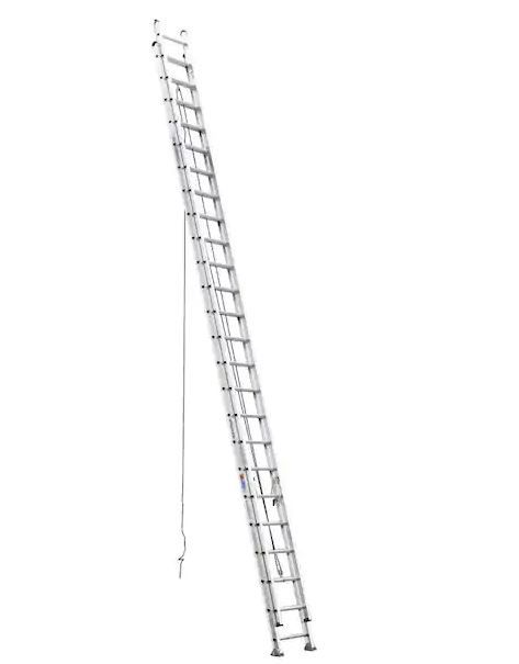 48 ft. Aluminum D-Rung Extension Ladder with 300 lb. Load Capacity Type IA Duty Rating damaged